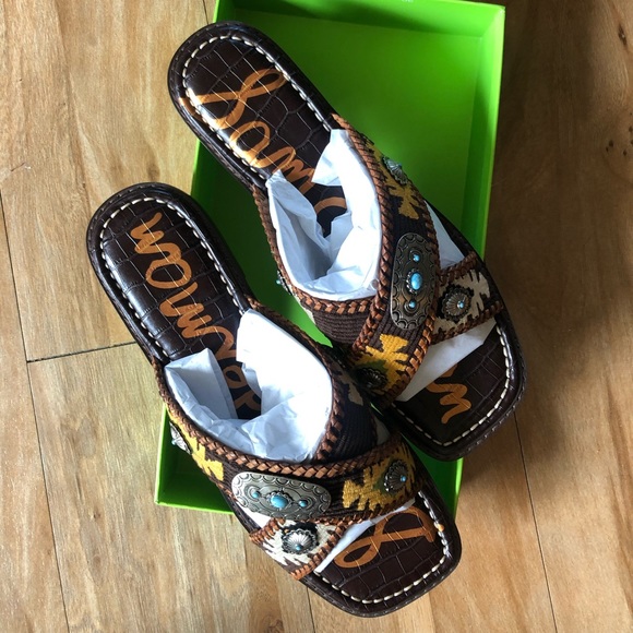 Sam Edelman Hagen Slide Sandal in Brown (brand new, never worn!) - Picture 5 of 6